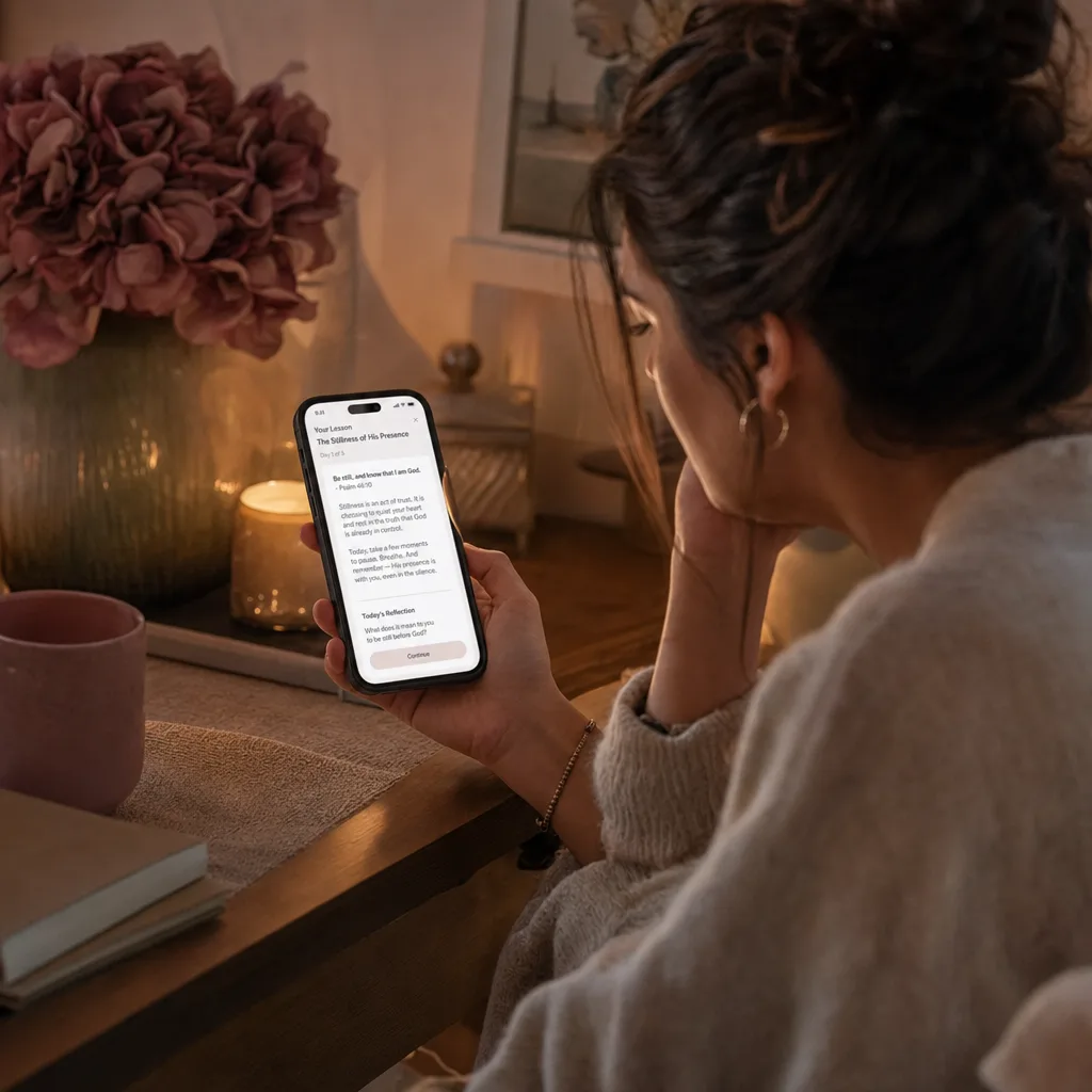 Read the lessons on your phone